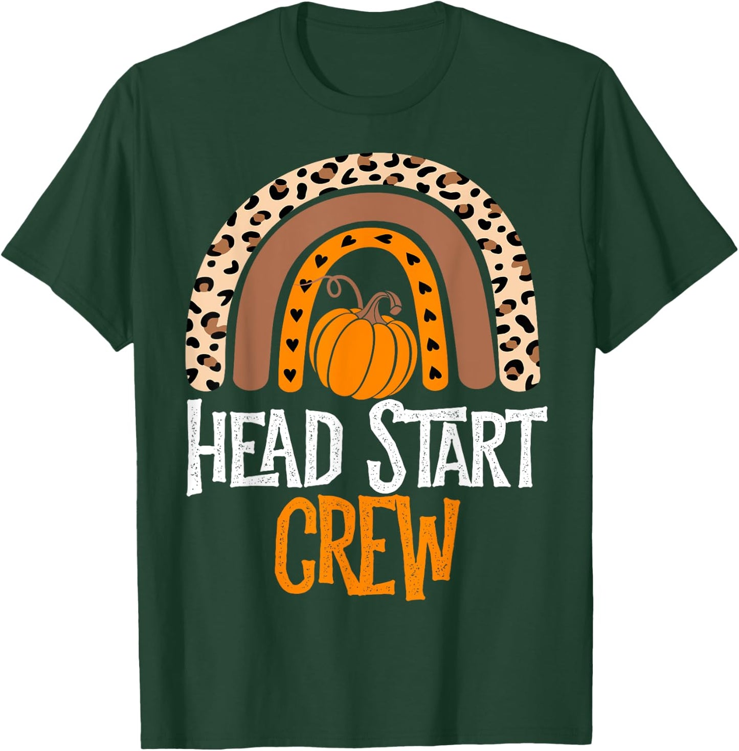 Thanksgiving Party School Matching Head Start Crew Fall T-Shirt - T-Shirt | Forest