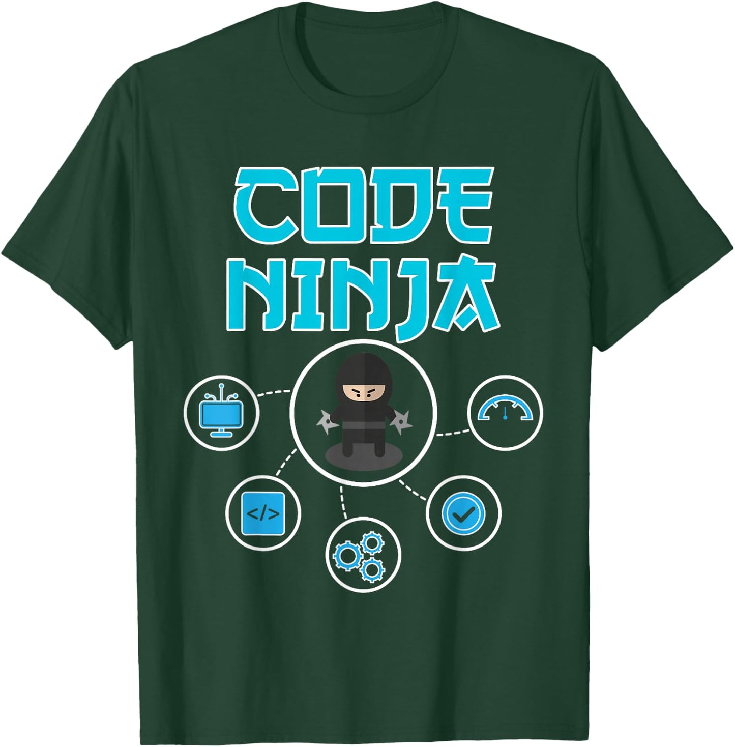 Code Ninja - Software Developer Gift T-Shirt - T-Shirt | Forest