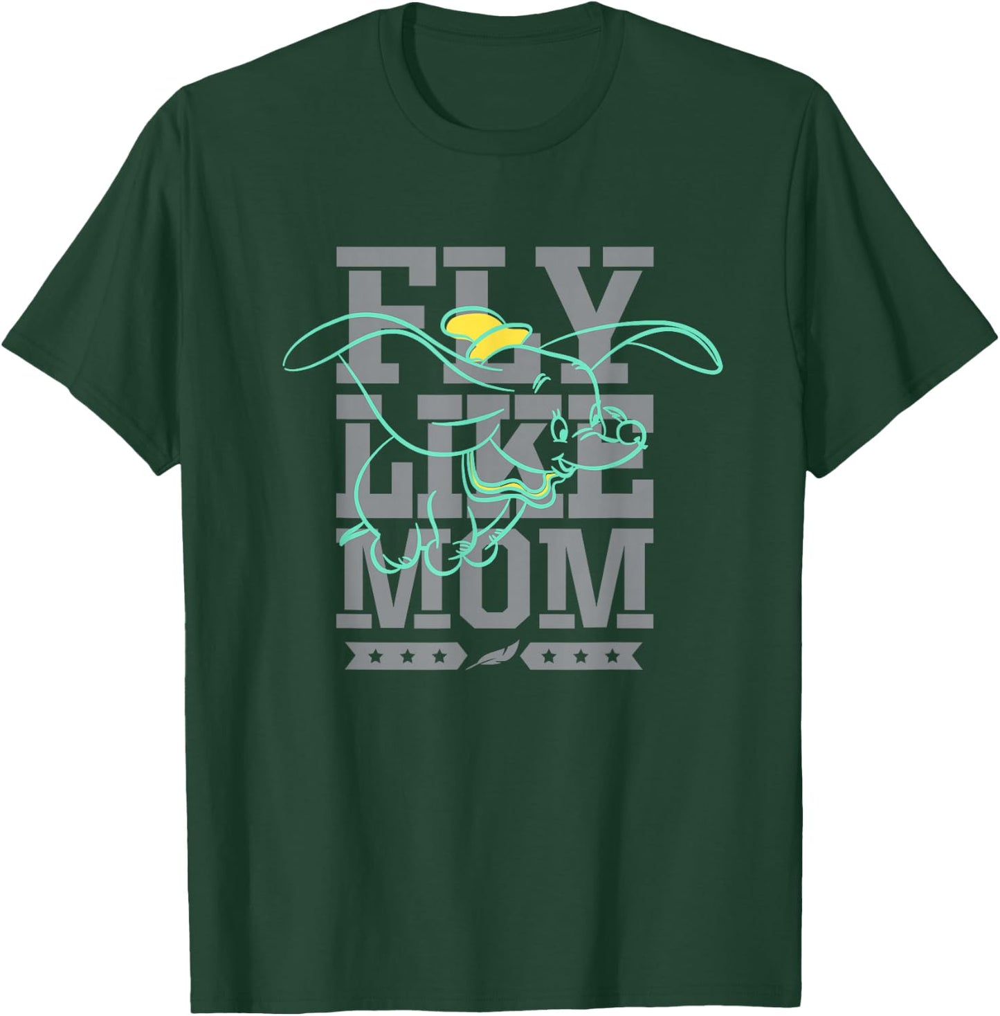 Disney Dumbo Fly Like Mom Mother's Day T-Shirt - T-Shirt | Forest