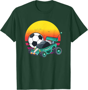 Retro Vintage Rocket RC Soccer Car League T-Shirt - T-Shirt | Forest