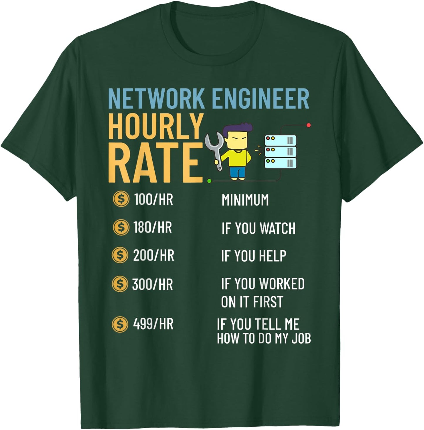 Network Engineer Director Computer Engineering T-Shirt - T-Shirt | Forest