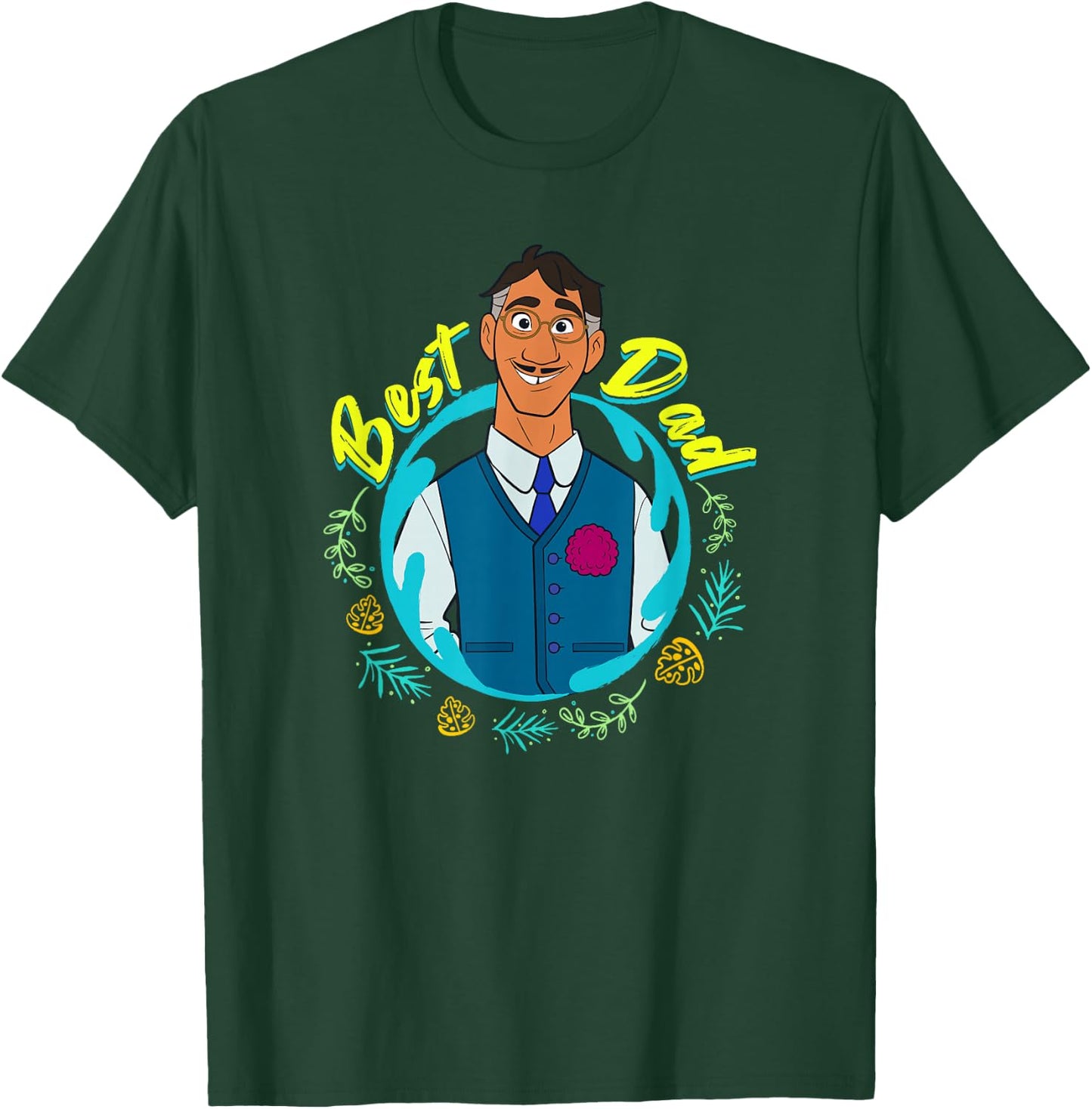 Disney Encanto Agustin Madrigal Best Dad Portrait Small T-Shirt - T-Shirt | Forest