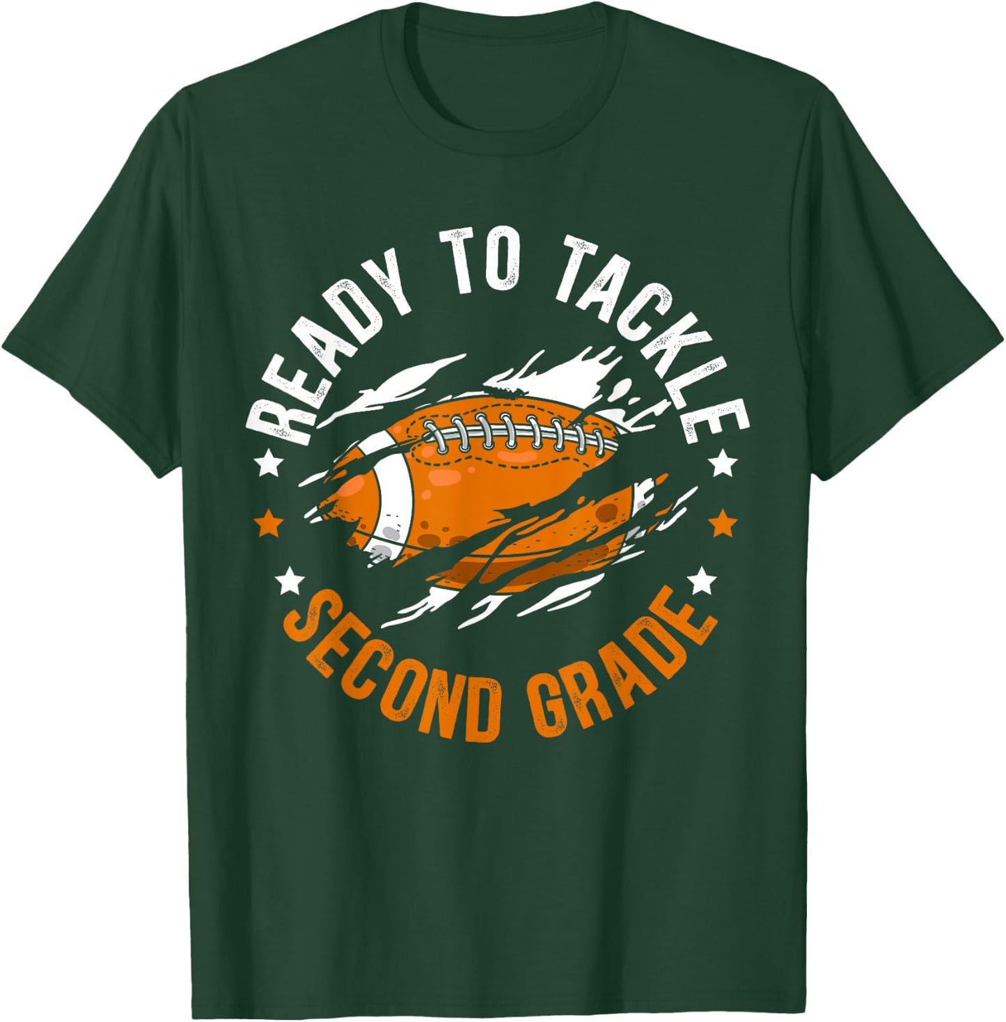 Ready To Tackle Second Grade First Day Of School T-Shirt - T-Shirt | Forest