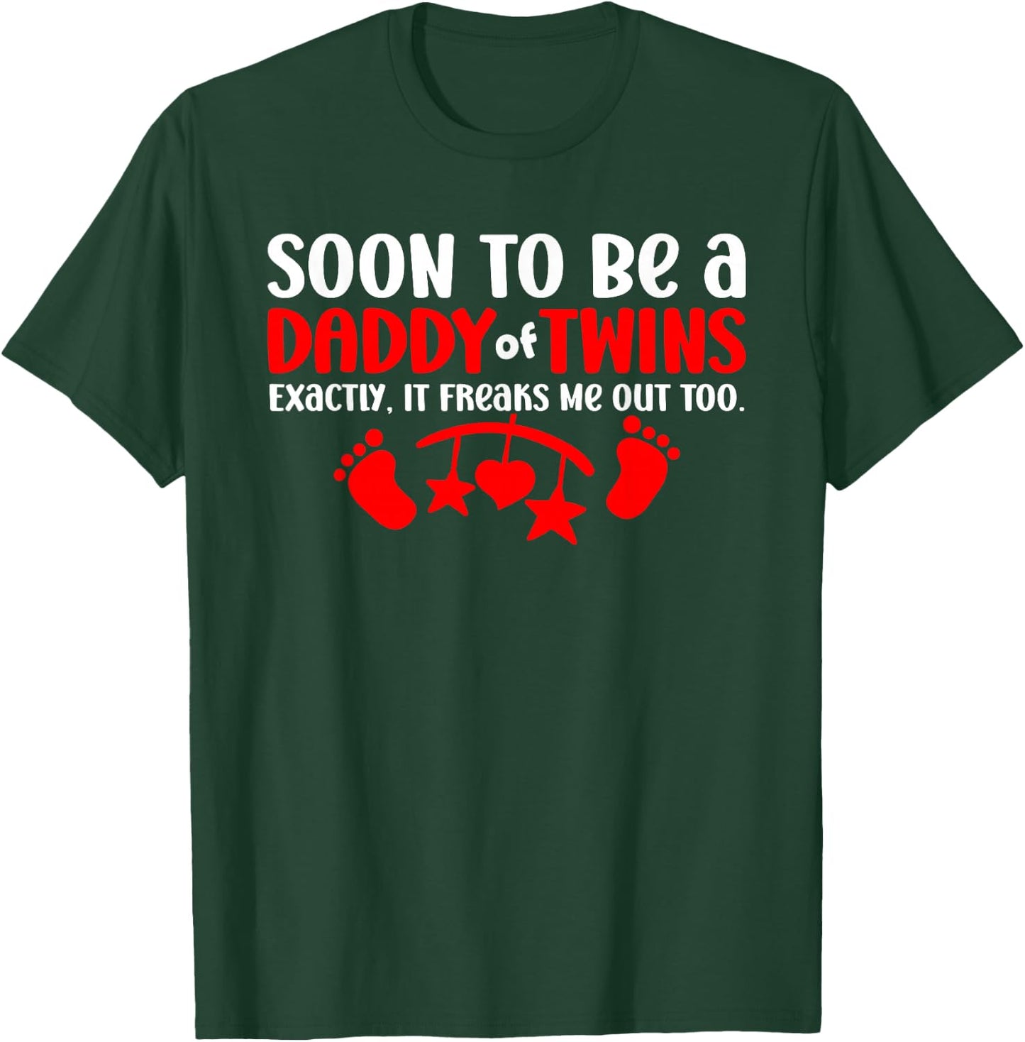 Future Father of Twins SOON TO BE DADDY OF TWINS T-Shirt - T-Shirt | Forest