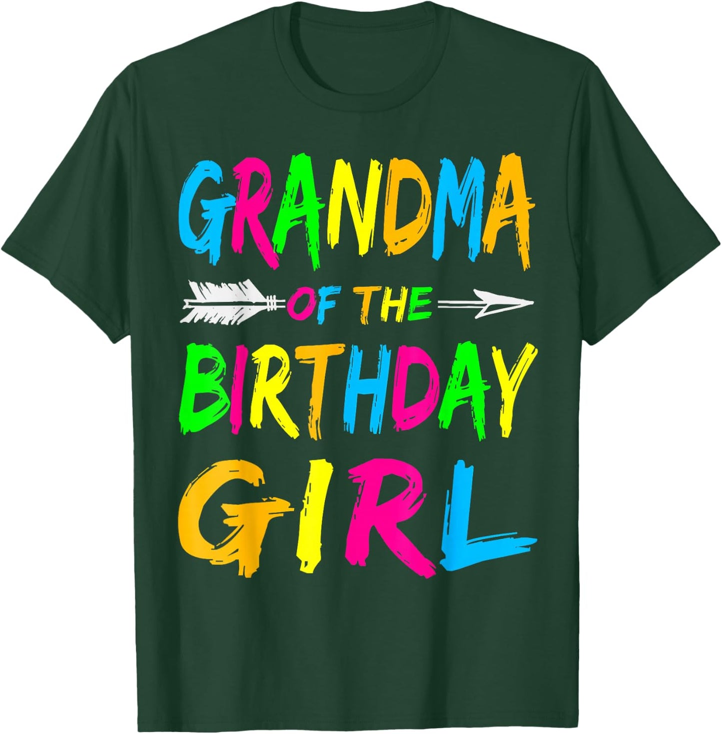 Grandma of the Birthday Girl Retro 80's Party Shirt T-Shirt - T-Shirt | Forest