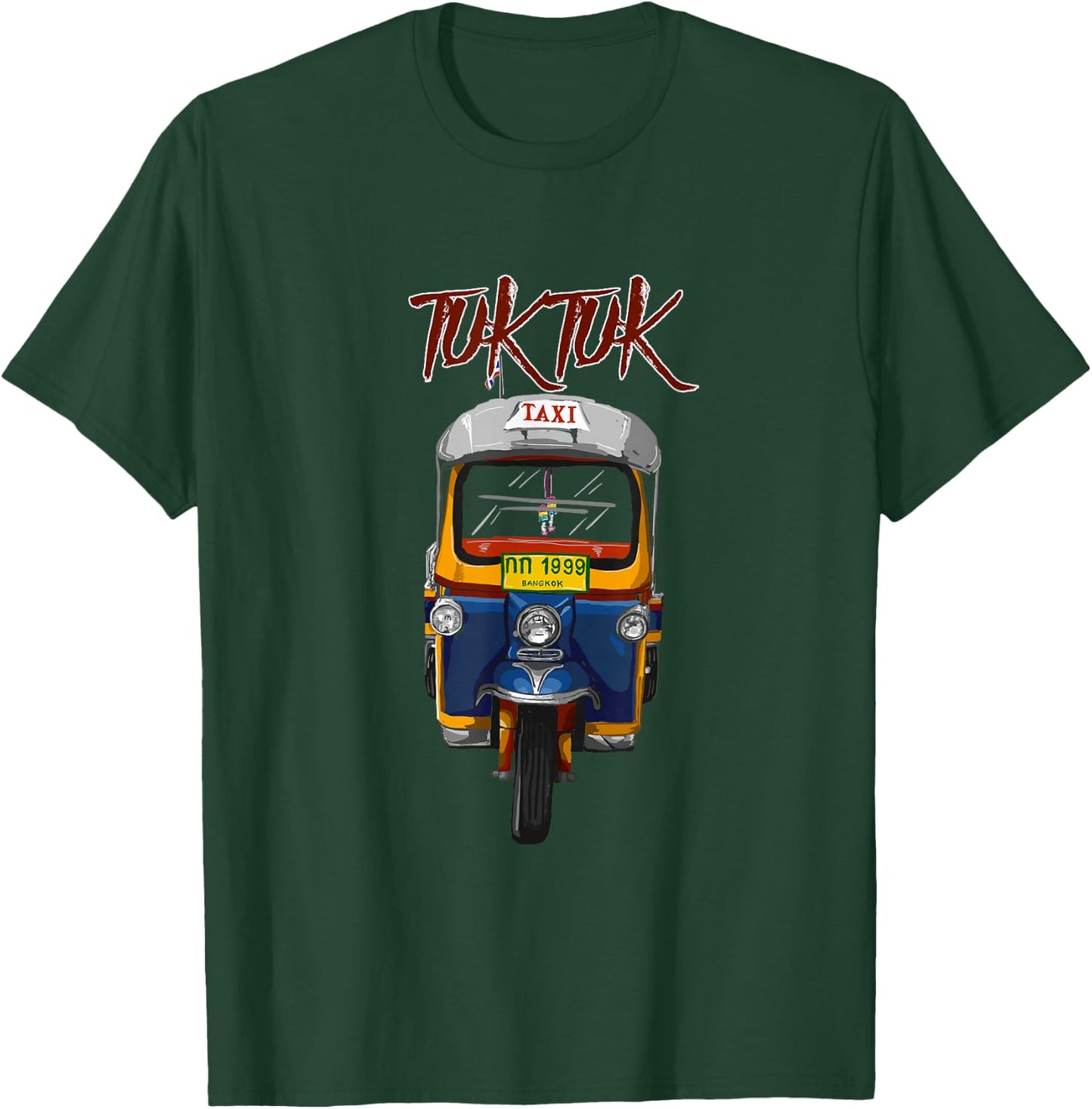 TUK TUK Thailand Souvenir gift Cool for All T-Shirt - T-Shirt | Forest