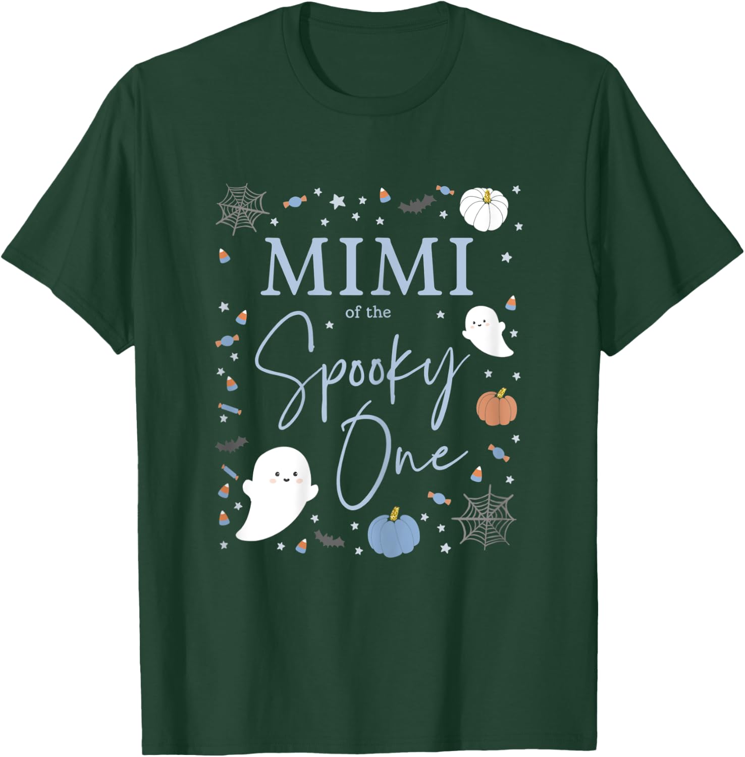 Mimi of the Spooky One First Birthday Blue Boy 1st Halloween T-Shirt - T-Shirt | Forest