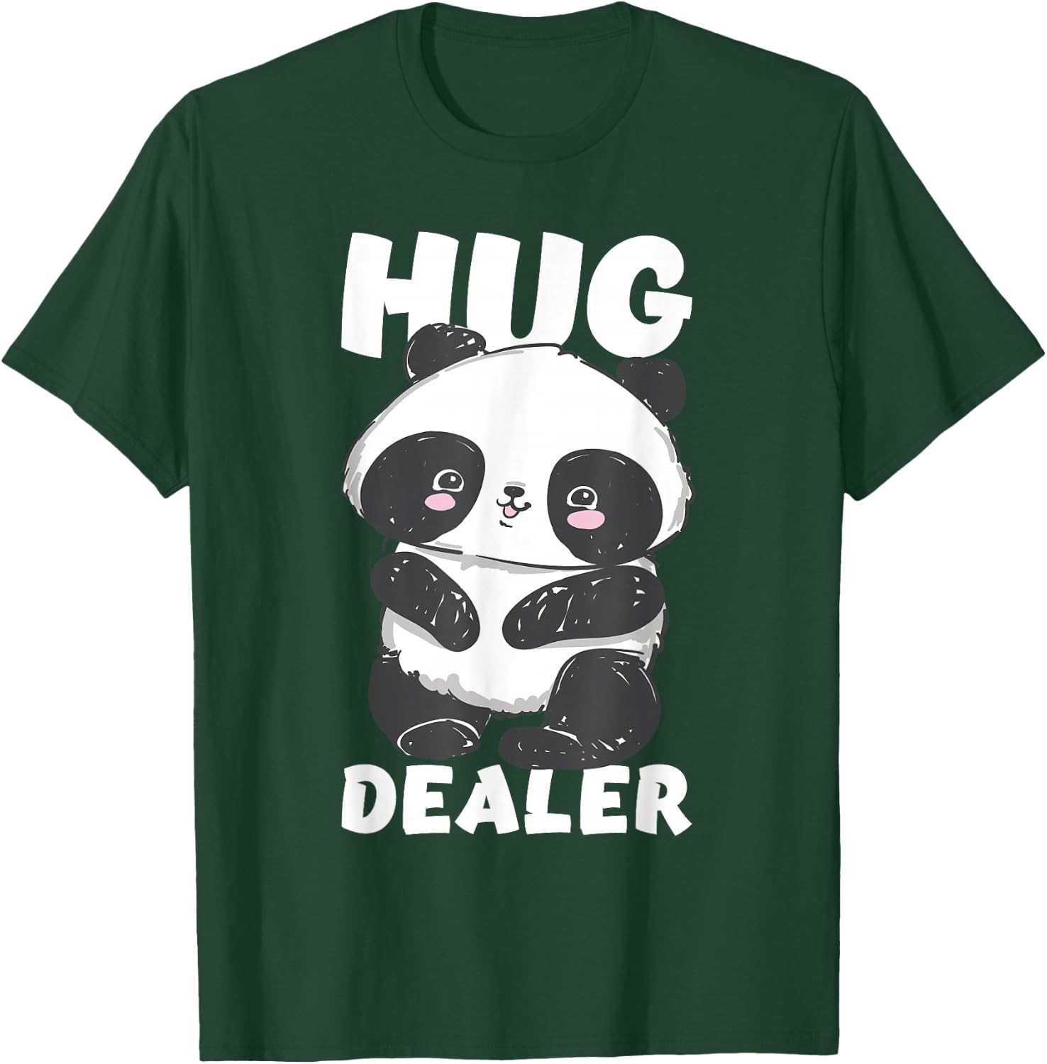 Hug Dealer - Cute Kawaii Panda Bear T-Shirt - T-Shirt | Forest