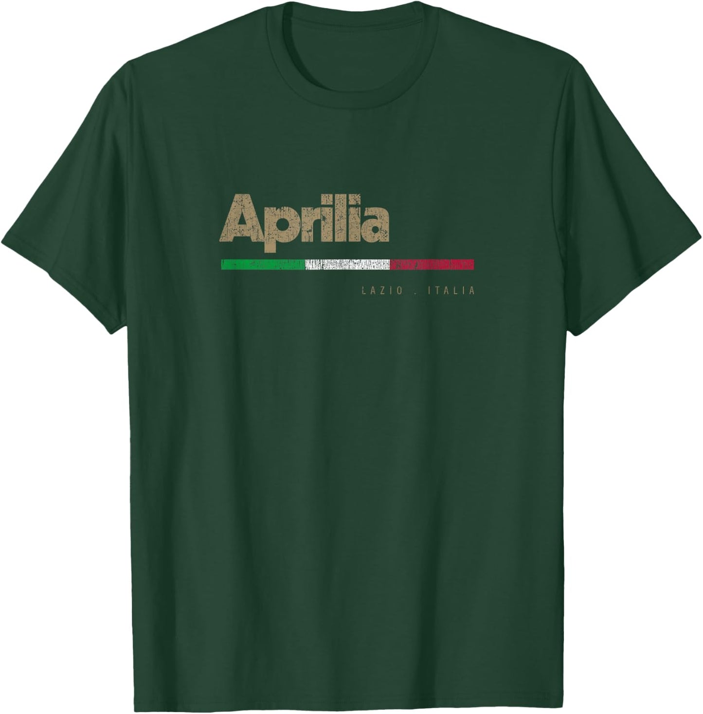 Aprilia Italian City Retro Flag Italy T-Shirt - T-Shirt | Forest