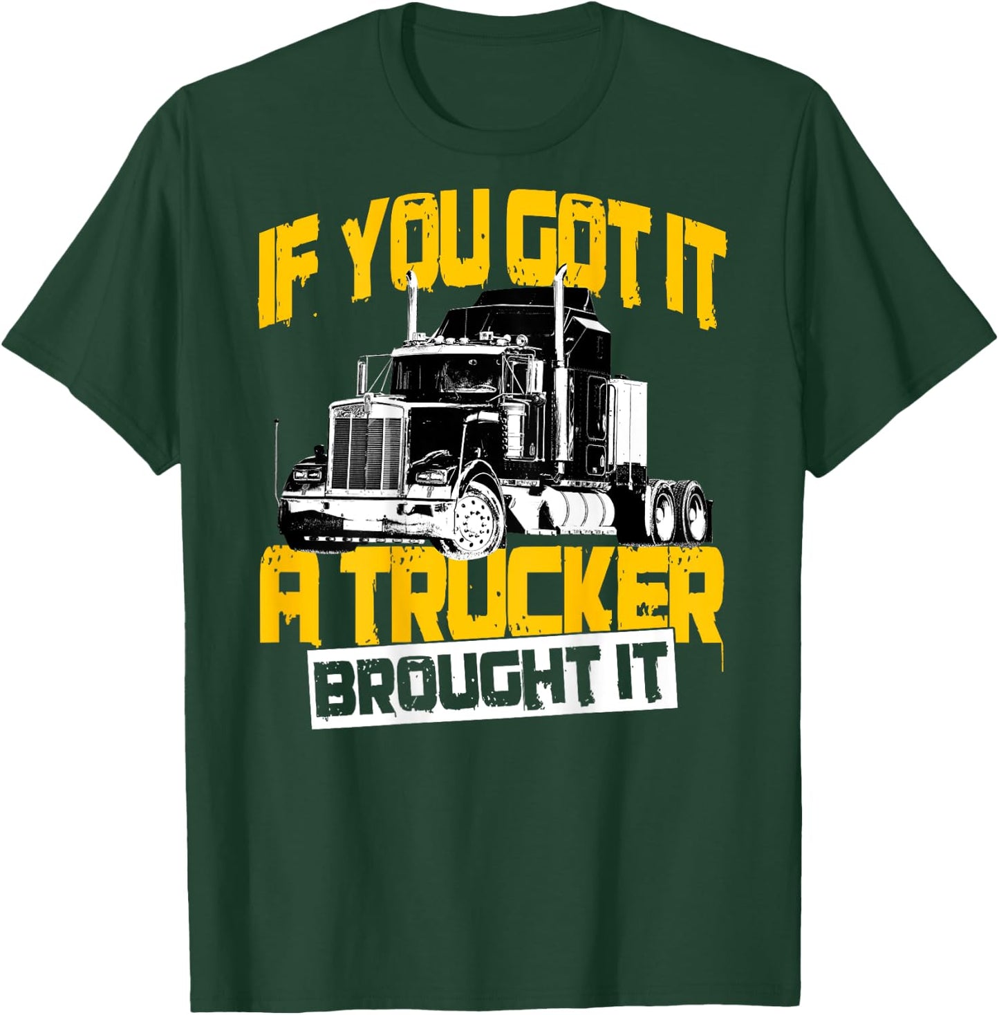 Trucker Gifts Design On Back Of Clothing T-Shirt - T-Shirt | Forest