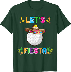 Cinco de Mayo Funny Golf Ball Let's Fiesta May 5th Kids T-Shirt - T-Shirt | Forest