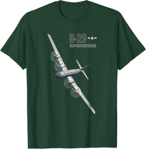 B29 Superfortress WW2 Bomber Airplane T-Shirt - T-Shirt | Forest