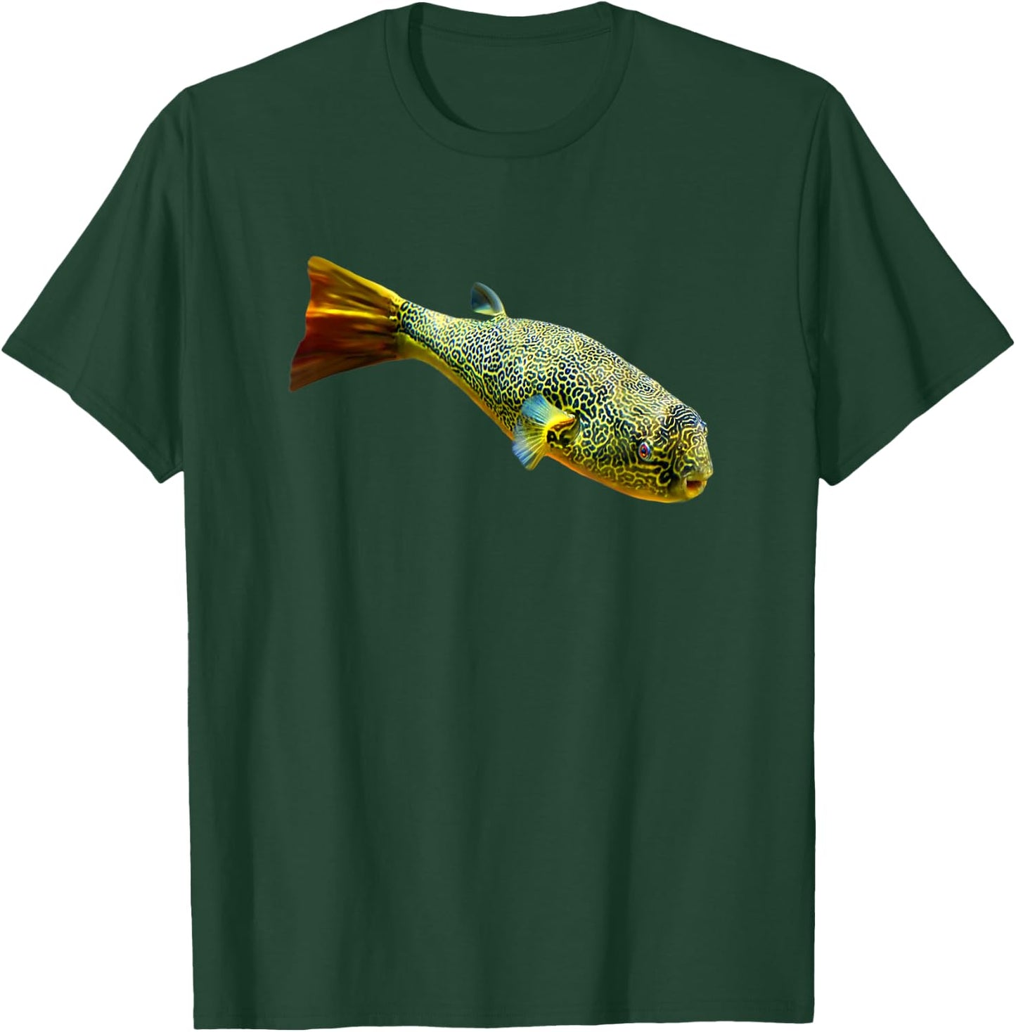 Mbu Pufferfish Freshwater Puffers Large Aquarium Fish Lovers T-Shirt - T-Shirt | Forest