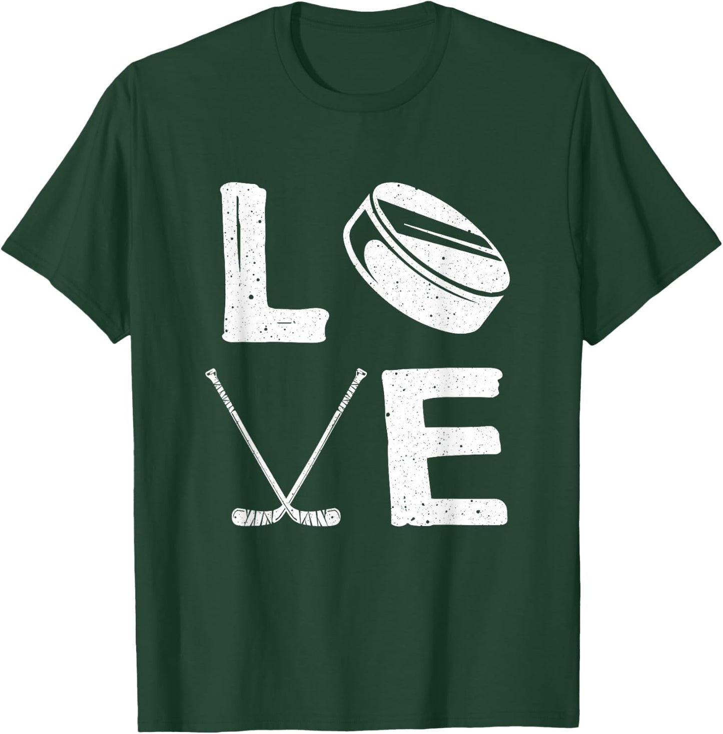 Funny Hockey Design For Kids Men Women Ice Hockey Players T-Shirt - T-Shirt | Forest