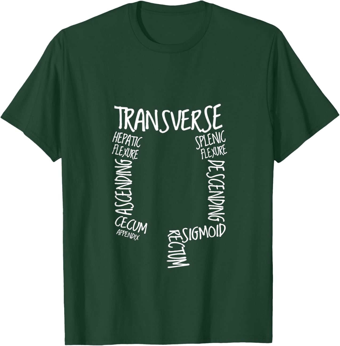 GI Endoscopy Nurse Endo Tech Colonoscopy Colon Anatomy T-Shirt - T-Shirt | Forest