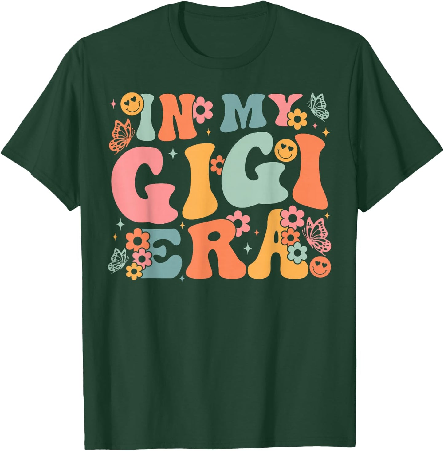 In My Gigi Era Baby Pregnancy Announcement for Grandma T-Shirt - T-Shirt | Forest