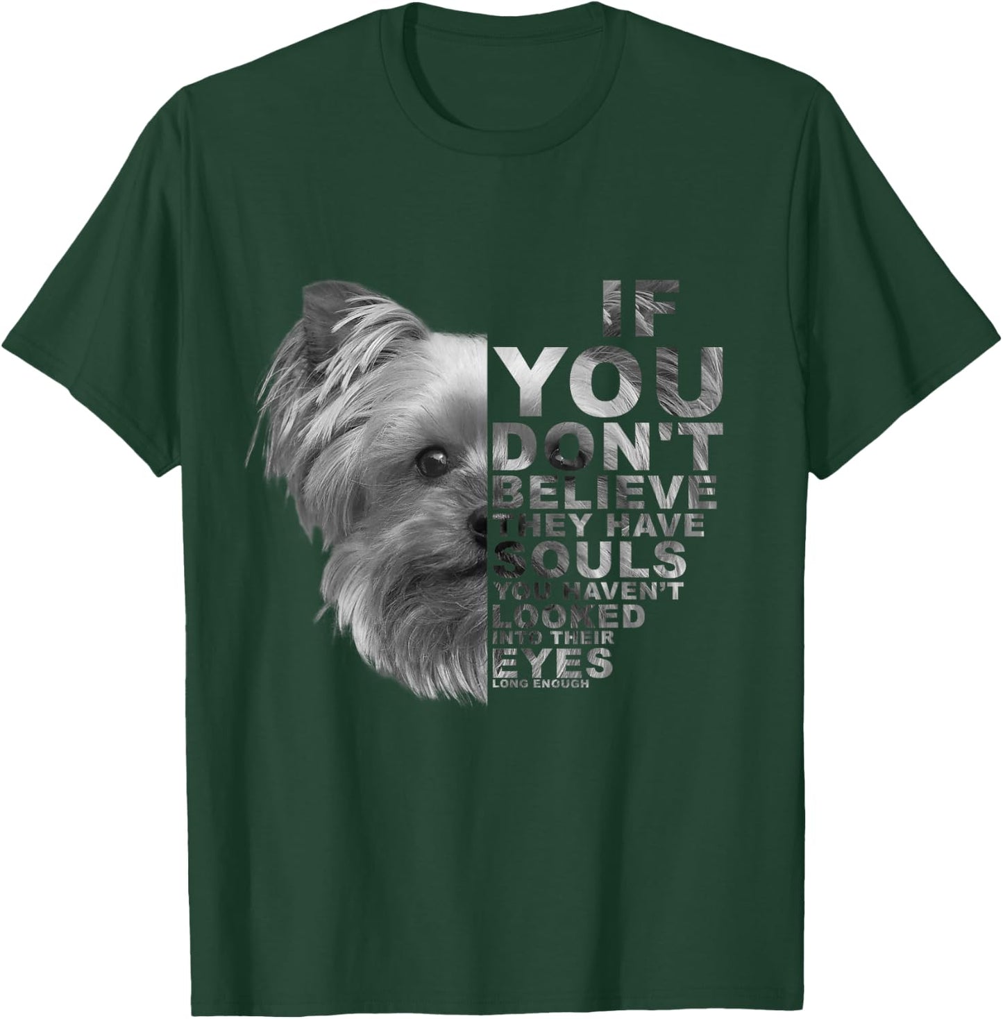 If You Don't Believe They Have Souls Havanese Dog Portrait Men Women Kids T-Shirt - T-Shirt | Forest