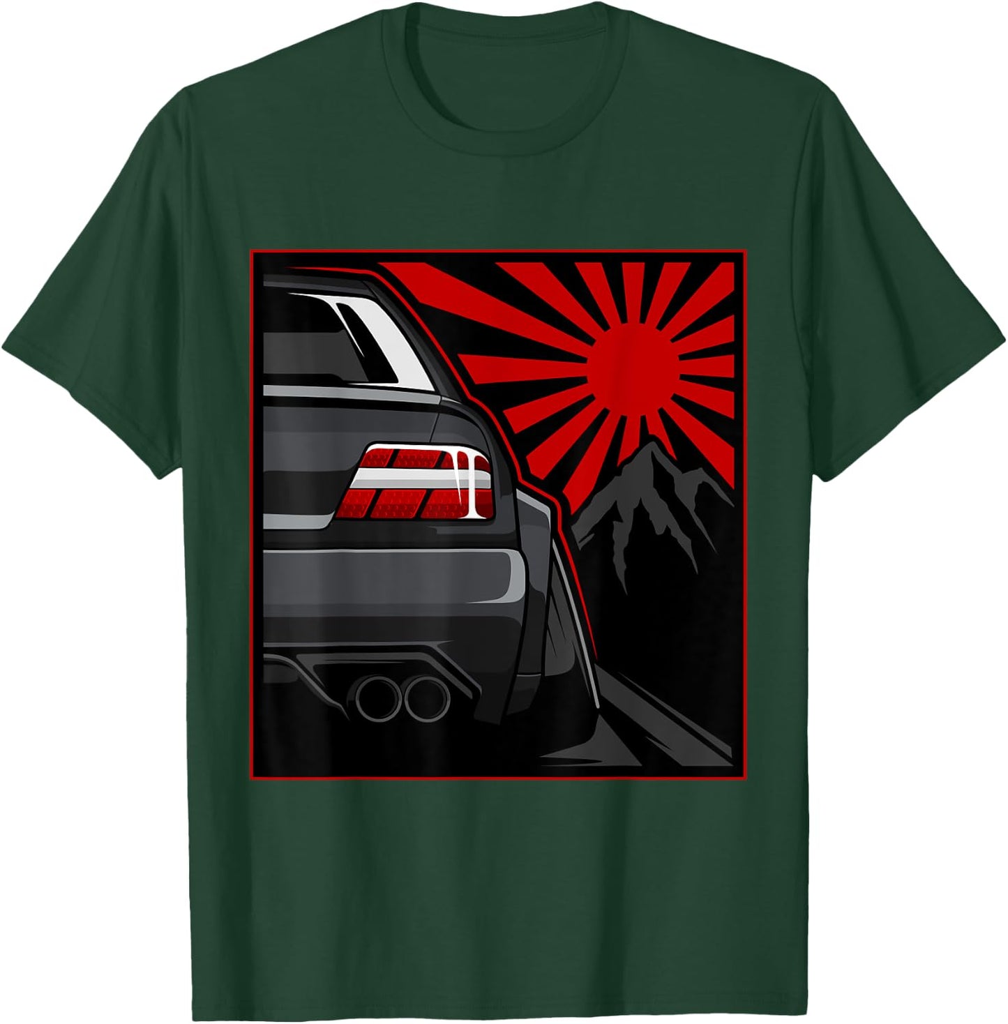 Japanese Automotive JDM Legend Retro Race Vintage Tuning Car T-Shirt - T-Shirt | Forest