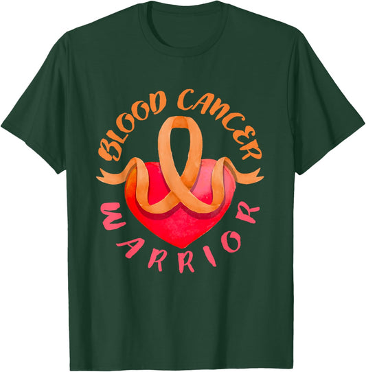 Blood Cancer Warrior Lymphoma, Myeloma & Leukemia Awareness T-Shirt - T-Shirt | Forest