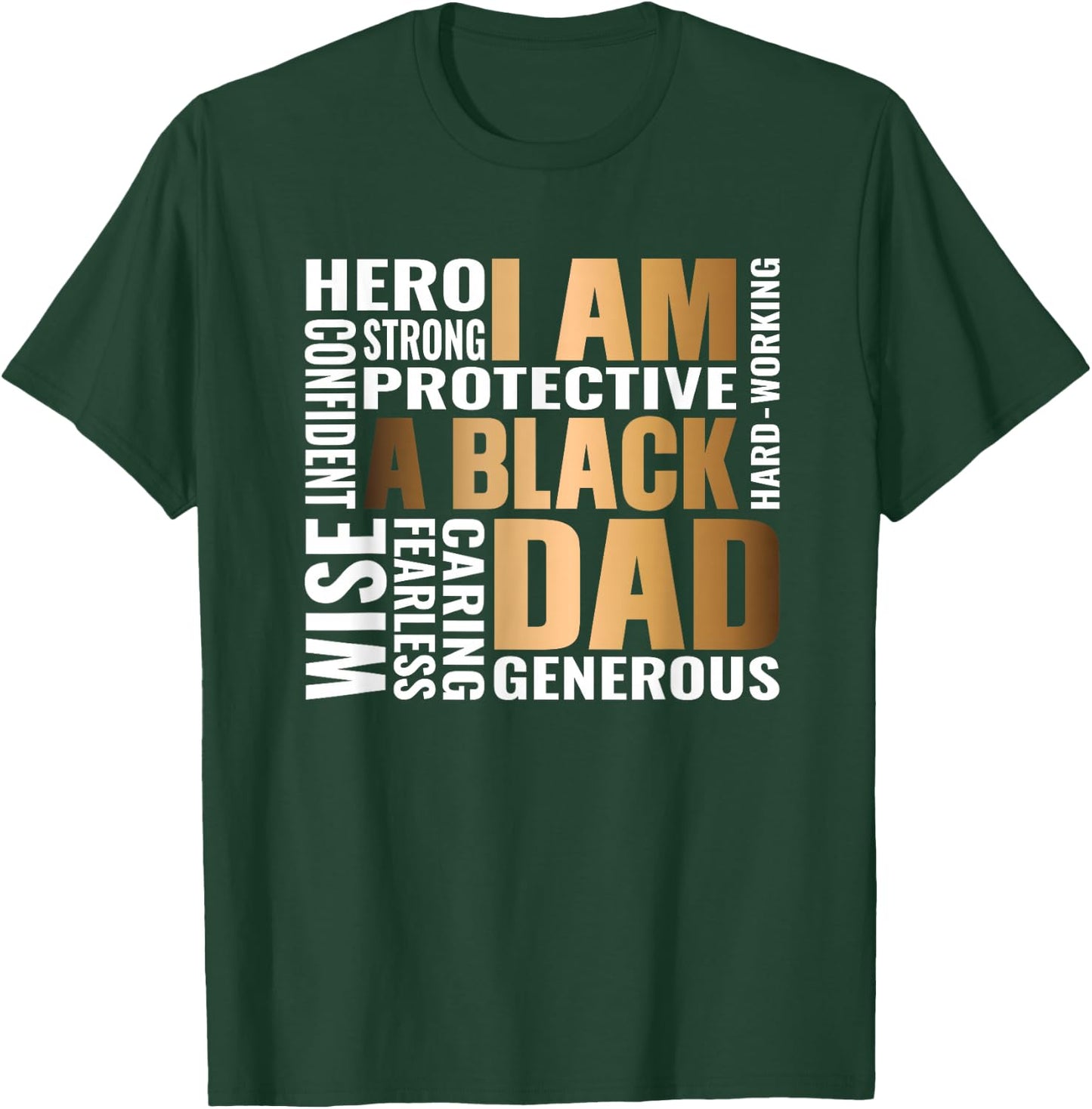 Black Father King Fathers Day Dad Matter Husband Dope Leader T-Shirt - T-Shirt | Forest