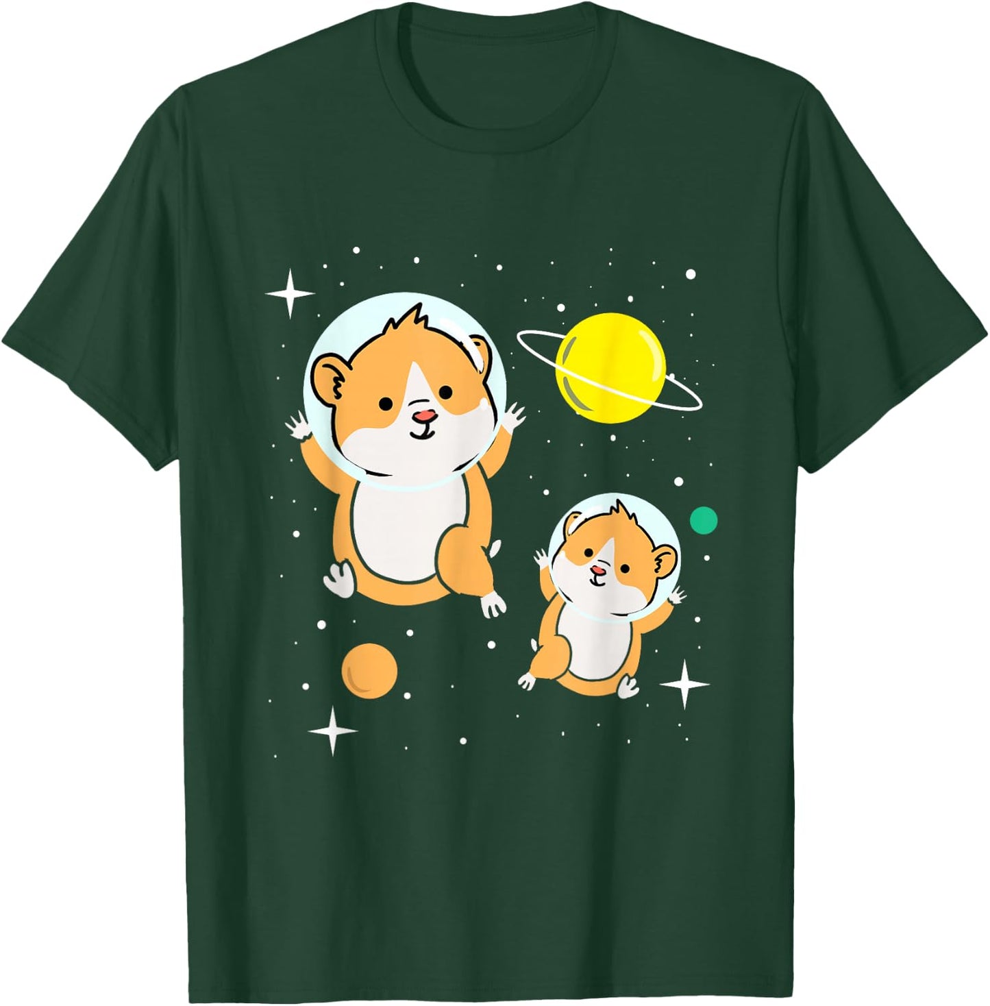 Hamster In Space Hamster Lover Gift T-Shirt - T-Shirt | Forest
