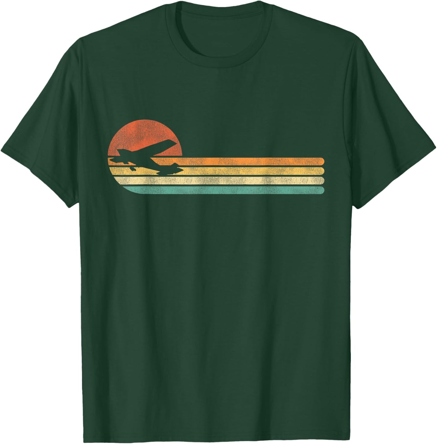 Airplane Pilot Vintage T-Shirt - T-Shirt | Forest