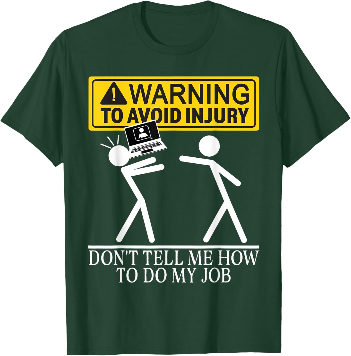 IT Software Programmers Computer Coder App Developer Warning T-Shirt - T-Shirt | Forest