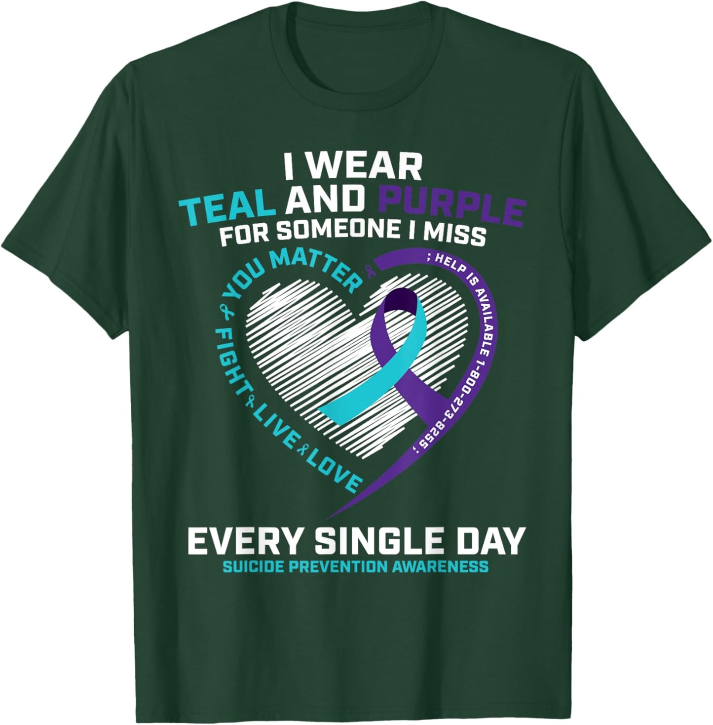 In Loving Memory Shirts Suicide Prevention Awareness T-Shirt - T-Shirt | Forest