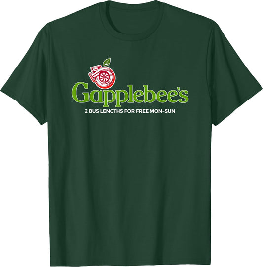 Gapplebee's Drag Racing American Muscle Turbo Boosted Small T-Shirt - T-Shirt | Forest