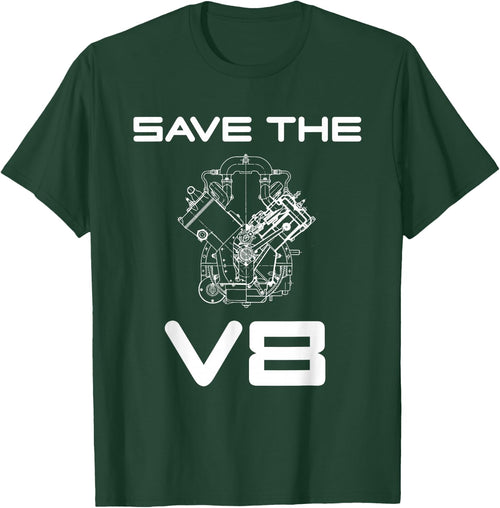 Save The V8 Custom Car Muscle Car Classic Car Owner Mechanic