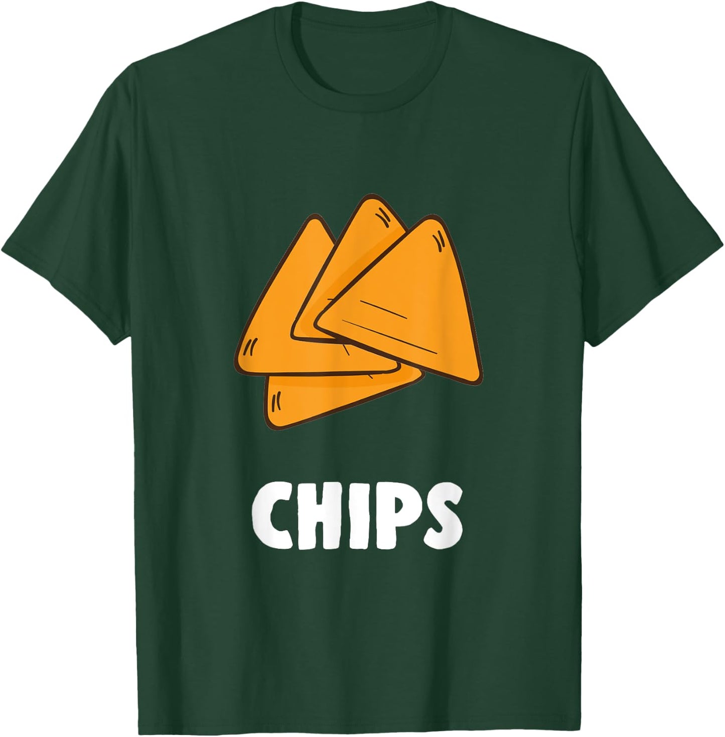 Couple Matching Halloween Costumes Chips T-Shirt - T-Shirt | Forest