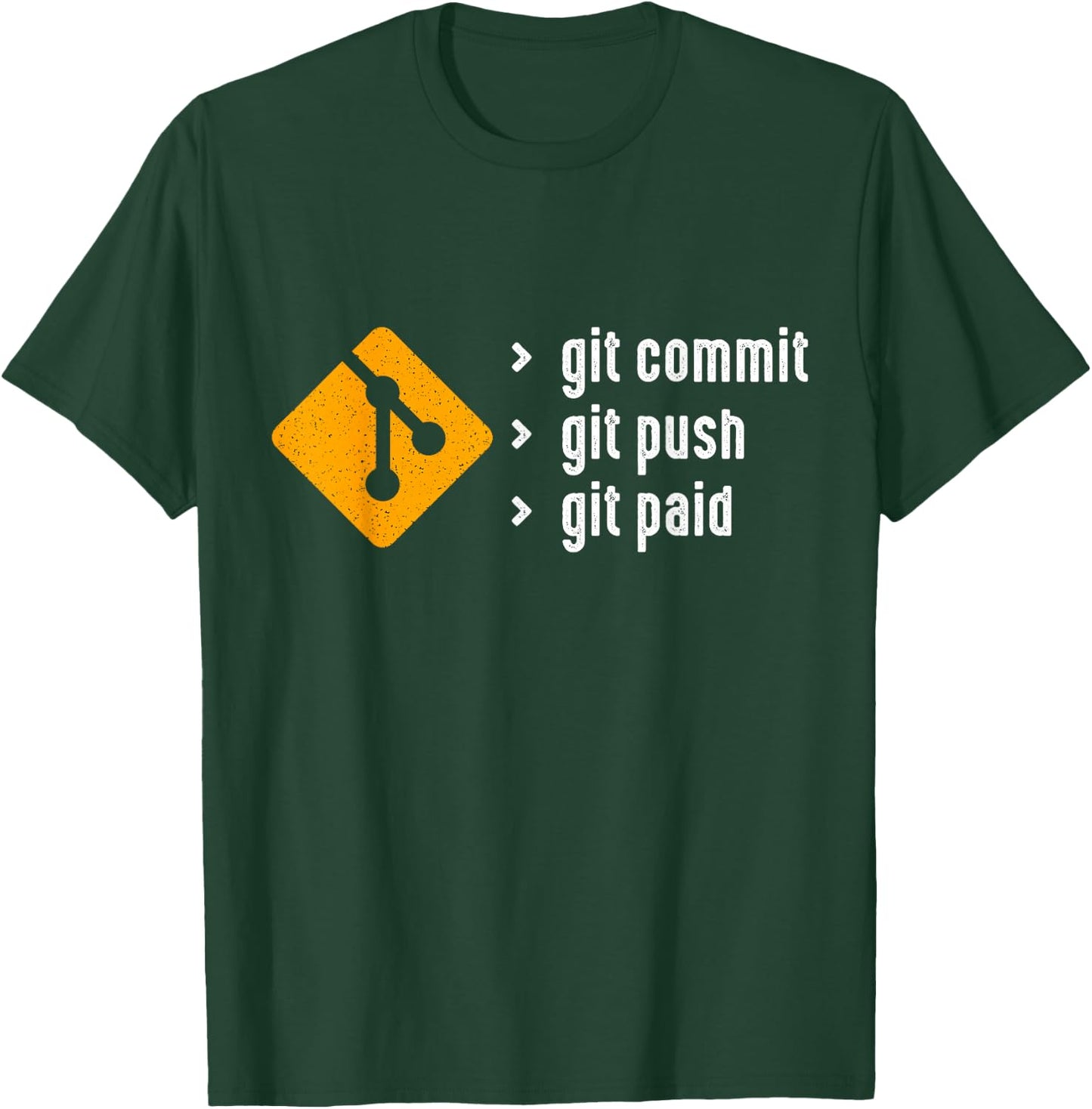 Git Commit Git Push Git Paid any Programmer T-Shirt - T-Shirt | Forest