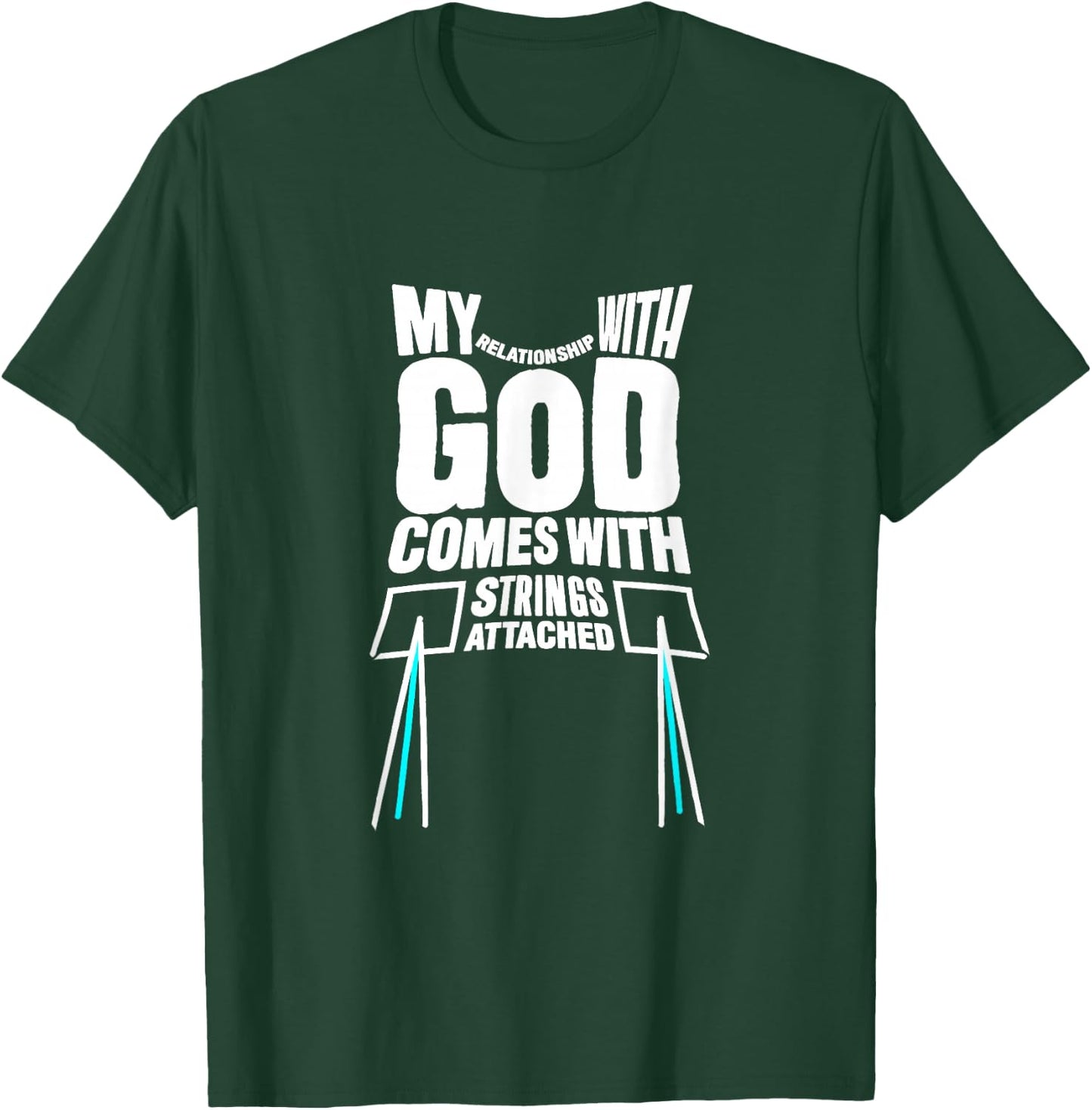 Tzitzit My Relationship with God is Conditioned T-Shirt - T-Shirt | Forest