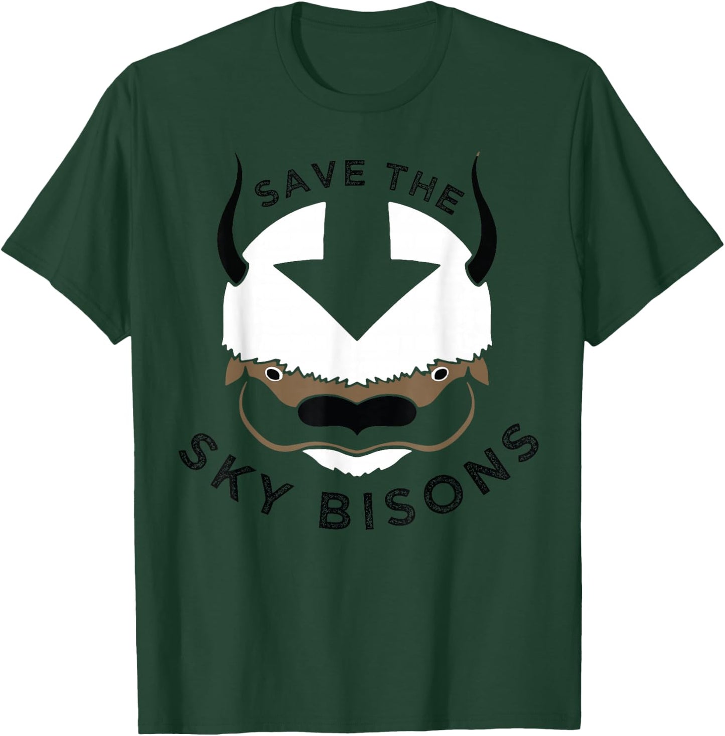 Save The Sky Bisons with Bison Head T-Shirt - T-Shirt | Forest