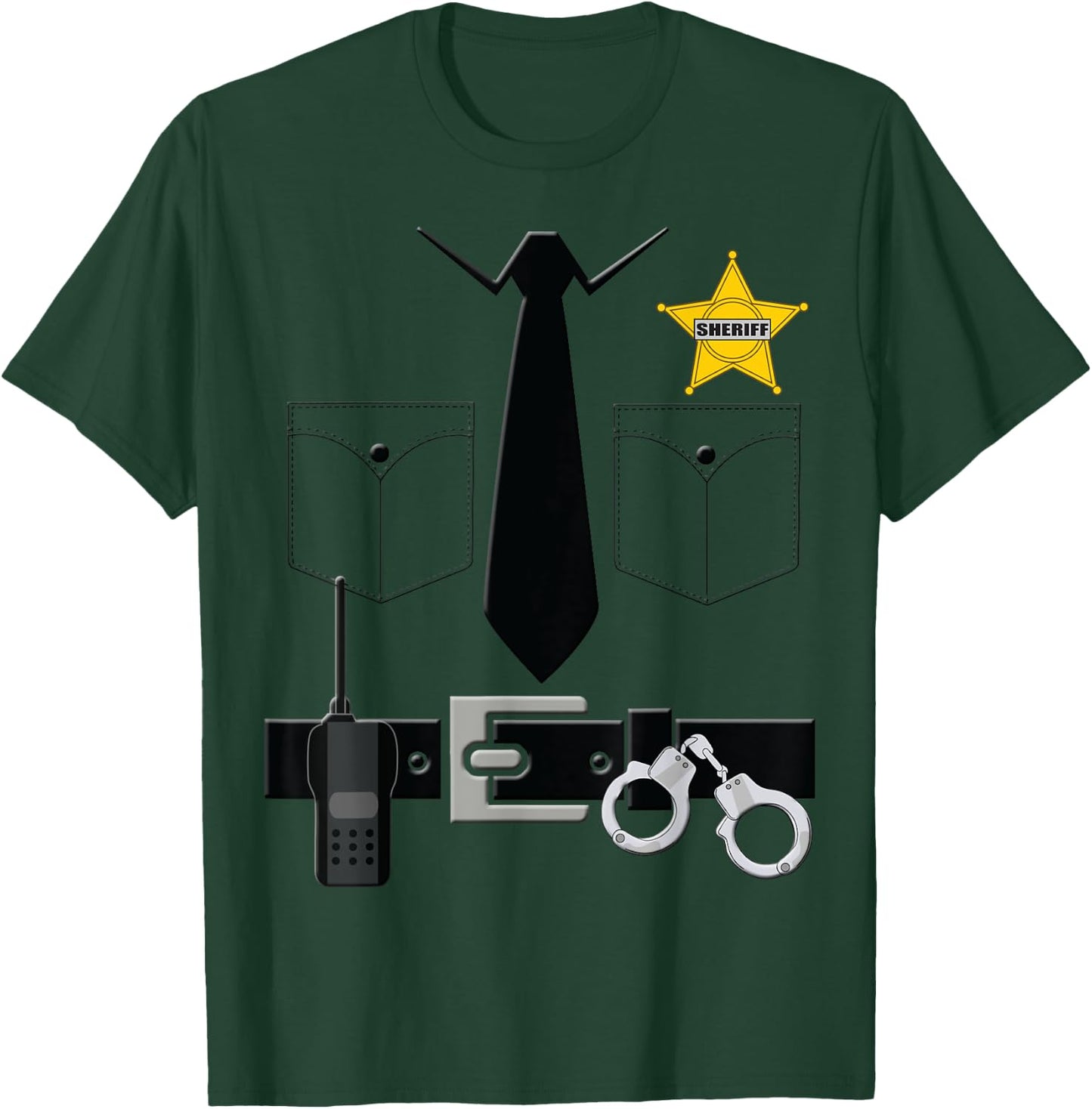 Sheriff Halloween Costume T-Shirt - T-Shirt | Forest