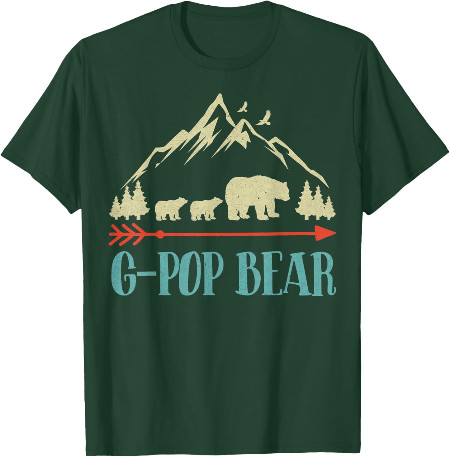 G-Pop Bear-Vintage Father's Day Mother's Day T-Shirt - T-Shirt | Forest