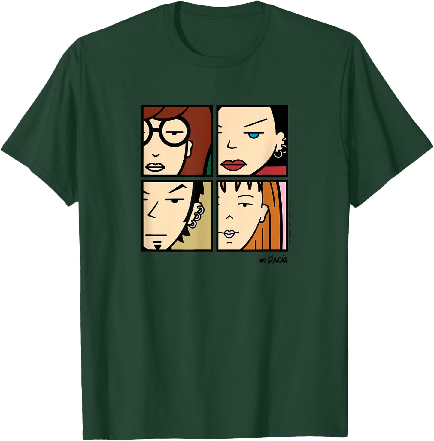 Daria - Character Grid T-Shirt - T-Shirt | Forest