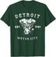 Vintage Big Block Detroit Motor City Michigan Car Enthusiast T-Shirt - T-Shirt | Forest