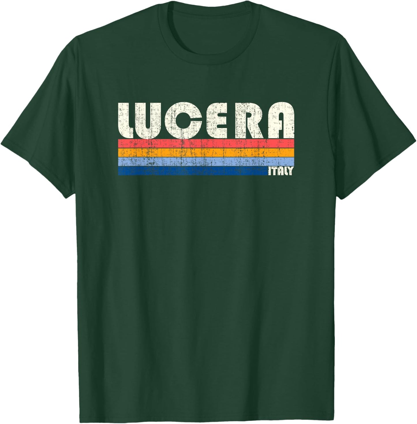 Retro Vintage 70s 80s Style Lucera, Italy T-Shirt - T-Shirt | Forest
