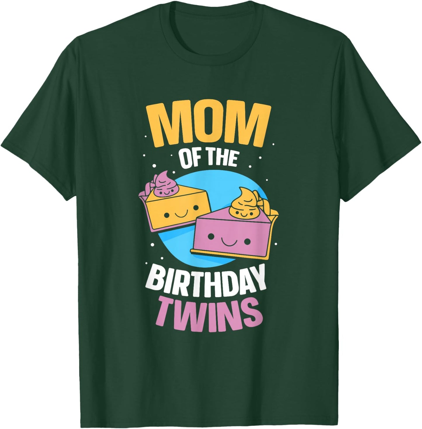 Mother of the Birthday Twins Birthday Twin Mum T-Shirt - T-Shirt | Forest