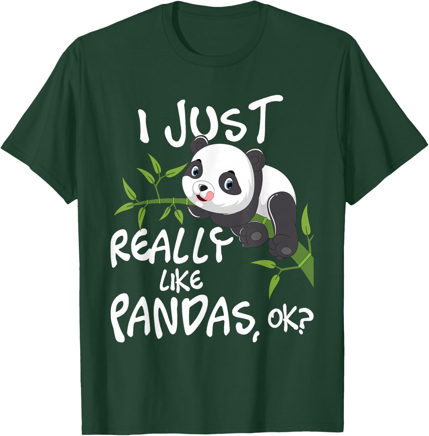 I Just Really Like Pandas - Cute Kawaii Panda Lover T-Shirt - T-Shirt | Forest