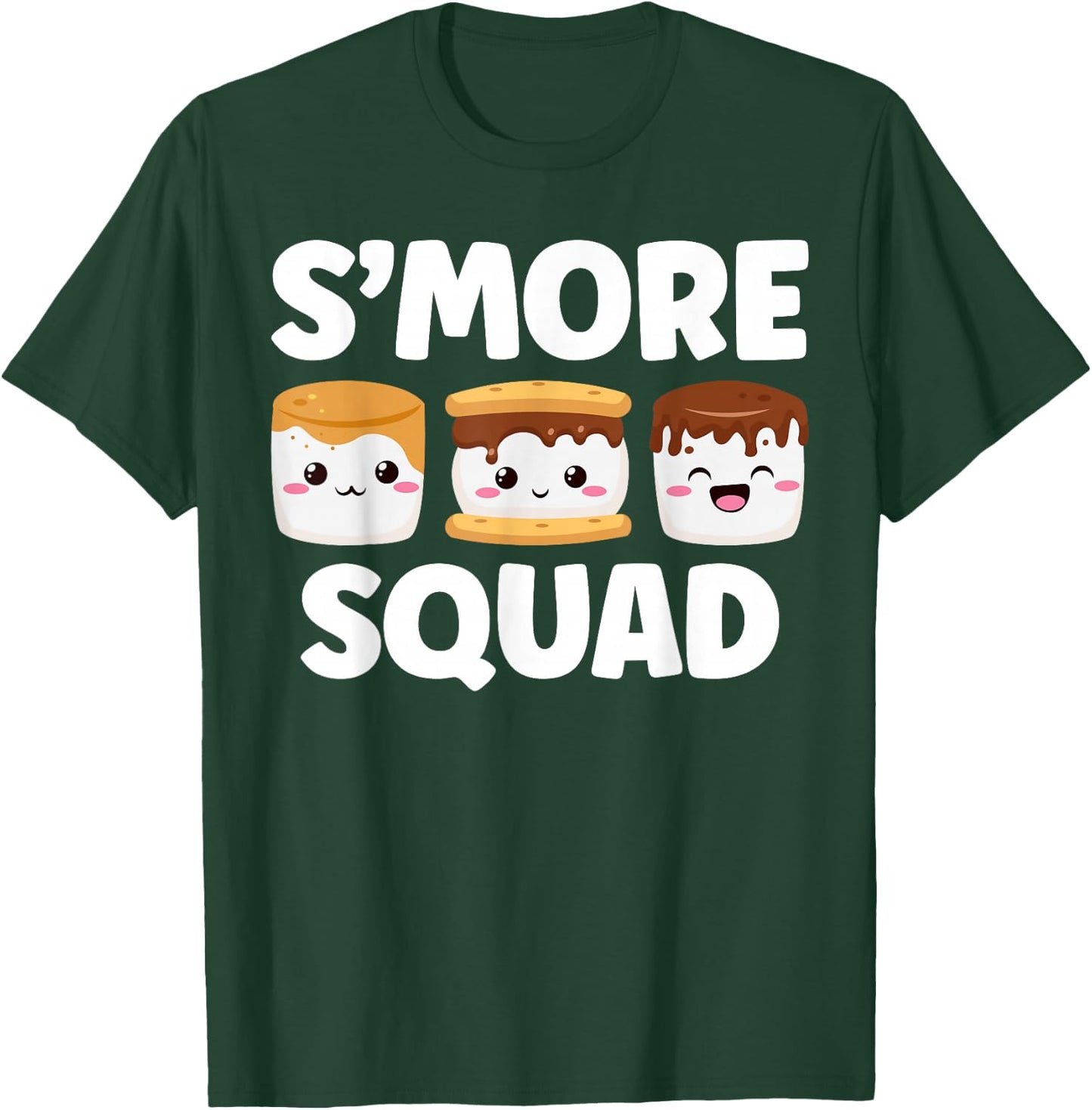 Smore Squad Camping Campfire Chocolate Marshmallow S'mores T-Shirt - T-Shirt | Forest