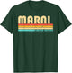 MARNI Name Personalized Retro Vintage 80s 90s Birthday T-Shirt - T-Shirt | Forest