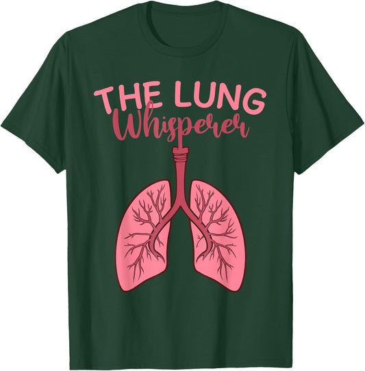 Cool Respiratory Therapy Women Care Week Lung Doctor T-Shirt - T-Shirt | Forest