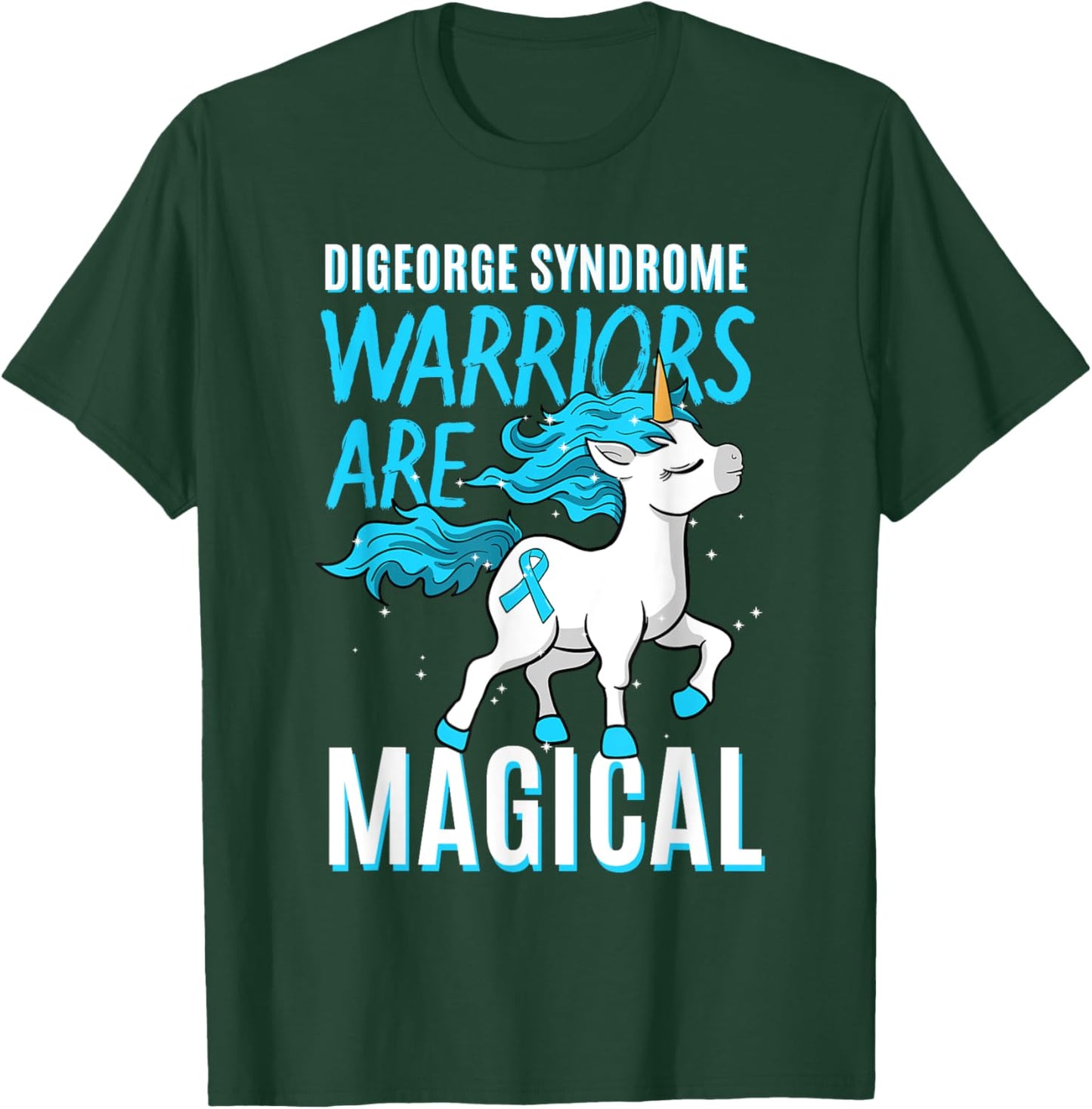 Digeorge Syndrome Awareness 22q11.2 Deletion Unicorn Lover T-Shirt - T-Shirt | Forest