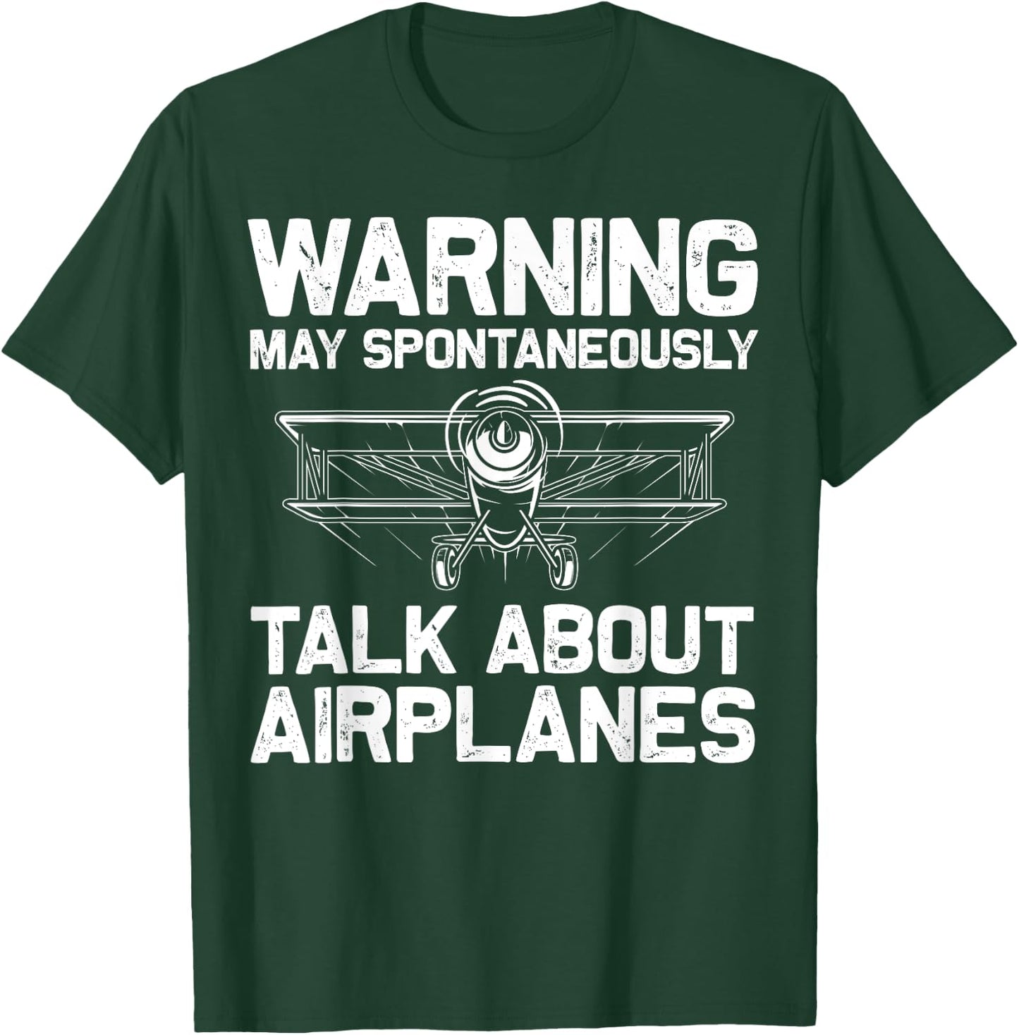 Funny Airplane Novelty Women Plane Aviation Pilot T-Shirt - T-Shirt | Forest