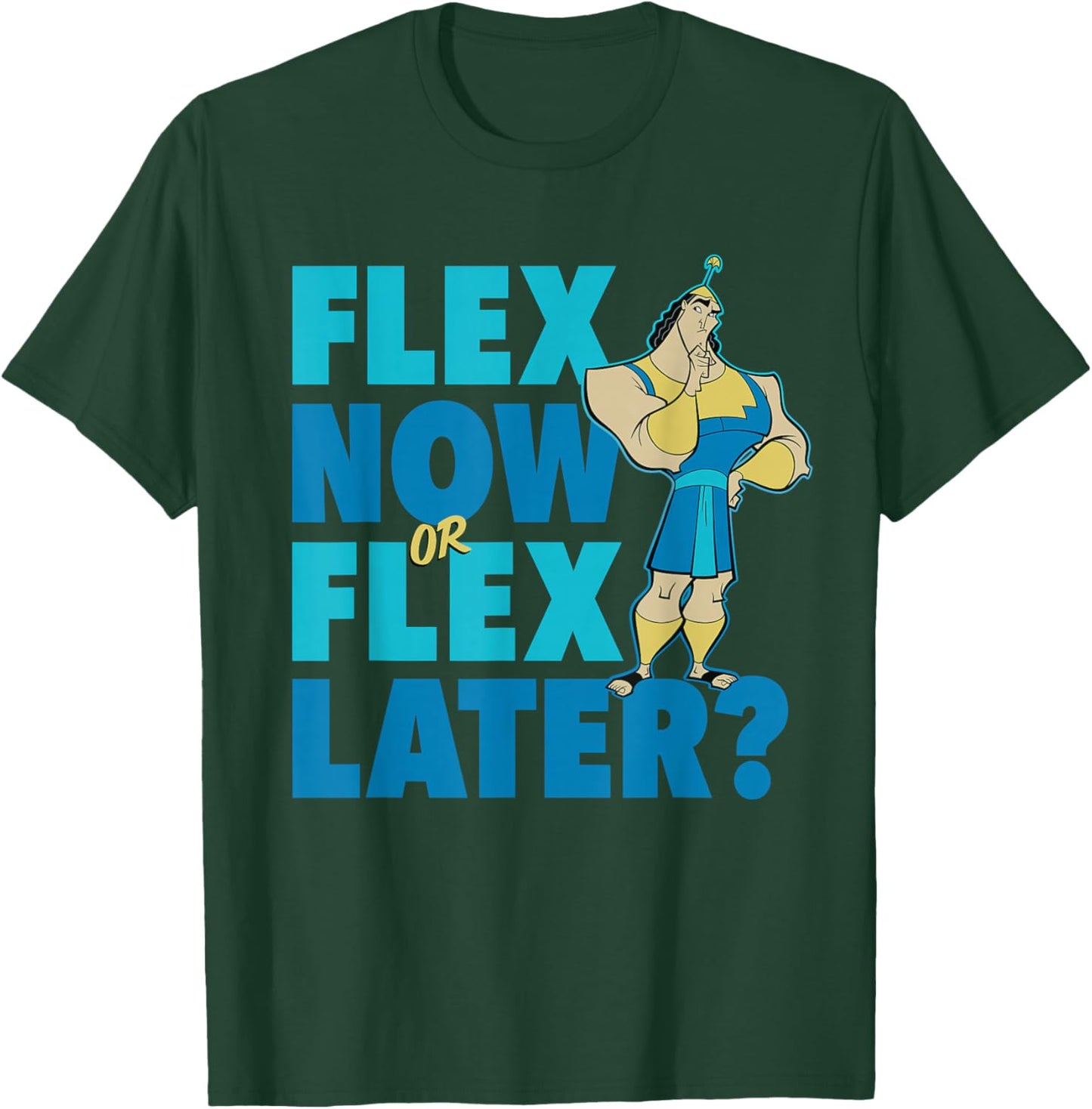Disney The Emperor's New Groove Kronk Flex Workout T-Shirt - T-Shirt | Forest