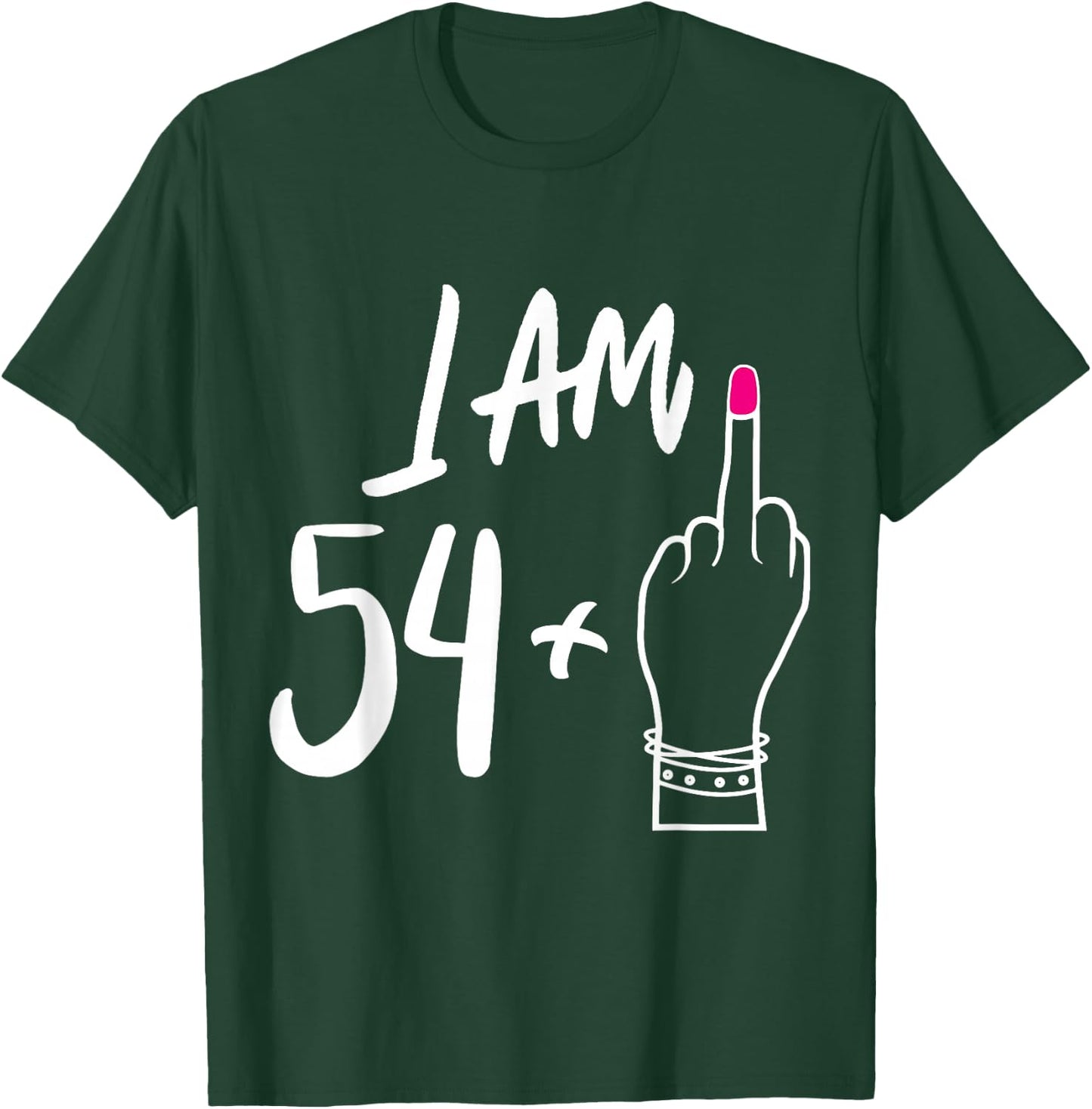 Funny Personalized 54 plu 1 = Fabulous 55 Queen Humor Bday T-Shirt - T-Shirt | Forest