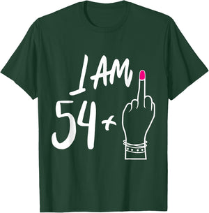 Funny Personalized 54 plu 1 = Fabulous 55 Queen Humor Bday T-Shirt - T-Shirt | Forest
