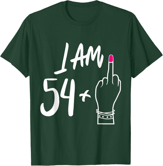Funny Personalized 54 plu 1 = Fabulous 55 Queen Humor Bday T-Shirt - T-Shirt | Forest